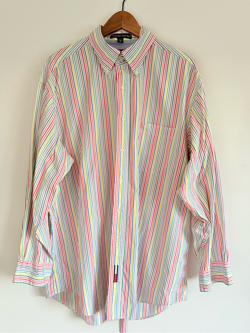 Tommy Hilfiger Striped Cotton Button-Down Shirt - Multicolor